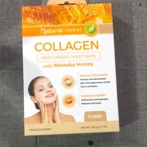 Natural chemist collagen face masks new without tags